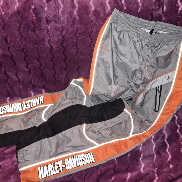 Harley Davidson Womens Mid Point Colorblock Water Proof Rain Suit Size Large - Picture 8 of 10